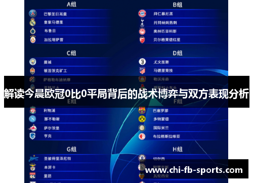 解读今晨欧冠0比0平局背后的战术博弈与双方表现分析 解读今晨欧冠0比0平局背后的战术博弈与双方表现分析